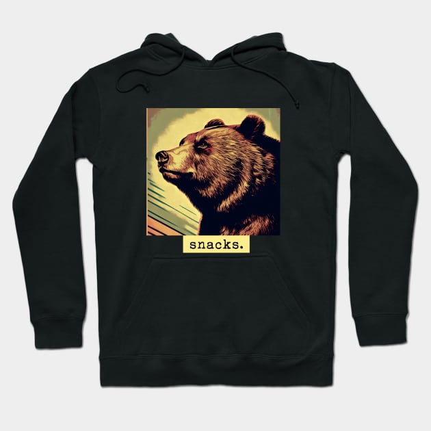 Bear snacks Hoodie by REDWOOD9